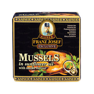 Franz Josef Kaiser Mušle ve slunečnicovém oleji s uzenou příchutí 80 g